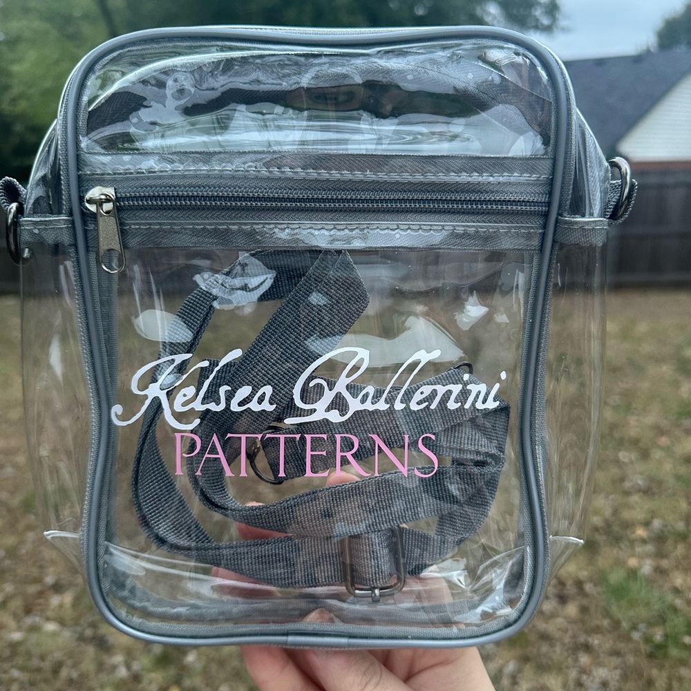 Kelsea Ballerini Patterns Clear Crossbody Bag - Gray